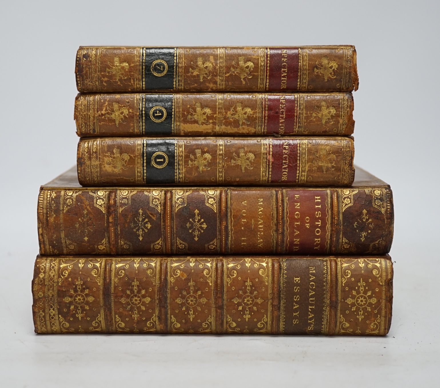 Warden, William - Letters Written on Board His Majesty's Ship the Northumberland, and (at) Saint Helena..... 4th edition. portrait frontis. and folded facsimile, old gilt decorated polished calf, marbled edges and e/ps.